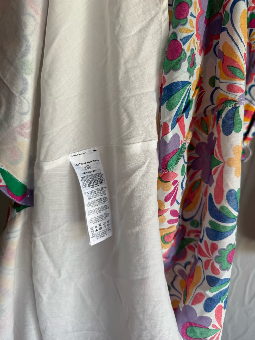 NEW BODEN BODEN Mia Tiered Midi Shirt Dress in Dandelion Multi Sz: 10 - Picture 12 of 14
